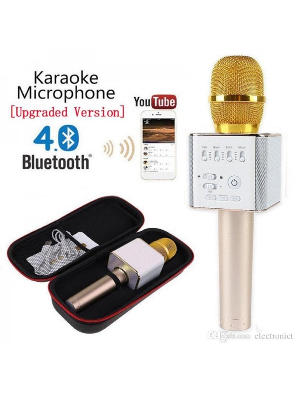 Bluetooth Karaoke Microphone Speaker Handheld Mic KTV Player