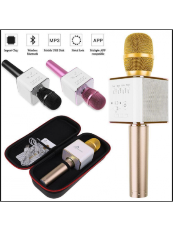 HOPEMOB Micrófono Inalámbrico de Bluetooth Micrófono Karaoke Player  Micrófono Color Gold para KTV Karaoke Player Compatible con  PC/iPhone/Android/Smartphone (Plata) : : Instrumentos Musicales