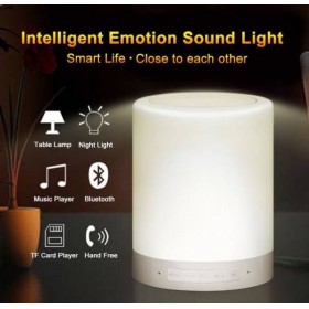 Wireless Bluetooth Touch Lamp Portable Stereo Bass Speaker compatable for All Android and iOS Smart Phone and Window laptops (Colour May Vary)