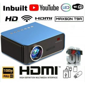 T9A UPGRADE YOUTUBE MIRACAST SMART 3D 3200 LUMENS LED PROJECTOR 1024×600p NETIVE USB HDMI AV AUX WIFI INPUT