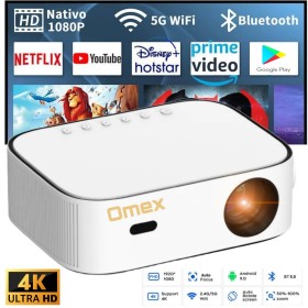 4K 9500 LM Auto focus 6D Keystone Android 9.0 Wifi 5G Bluetooth Led Projector best use for Business Entertainment Home education