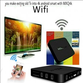 4k Android smart TV box with miracast/DLNA/VGA/HDMI/SD/AV support
