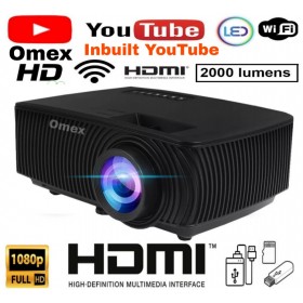 UPGRADE VERSION PLAY YOUTUBE 2000LM 1080P HD LCD PROJECTOR MIRACAST/DLNA/USB/SD/HDMI/VGA/AV INPUT