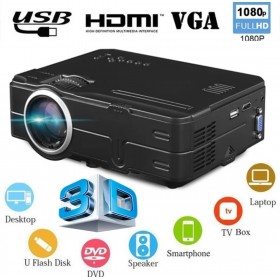Omex812 LED 1080P HD Projector  LCD 3D Projector Multi Screen HDMI VGA USB Video Home Theater