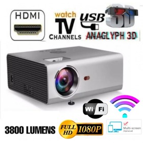 3800 LUMEN'S Advanced Version YouTube Play Via Miracast WIFI 1280P Full HD Led BEST FOR SCHOOL/CLASS/HOTEL/EVENT/HOME/GAMEING  ADVANCE VERSION YOUTUBE PLAY 150 inch BIG...Via Mobile