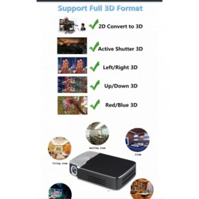 Smart active 2D-3D DLP PROJECTOR 1280Ã—800p HD Android/WIFI/BT/ BEST USE BUSINESS/CLASS/SCHOOL/HOTEL